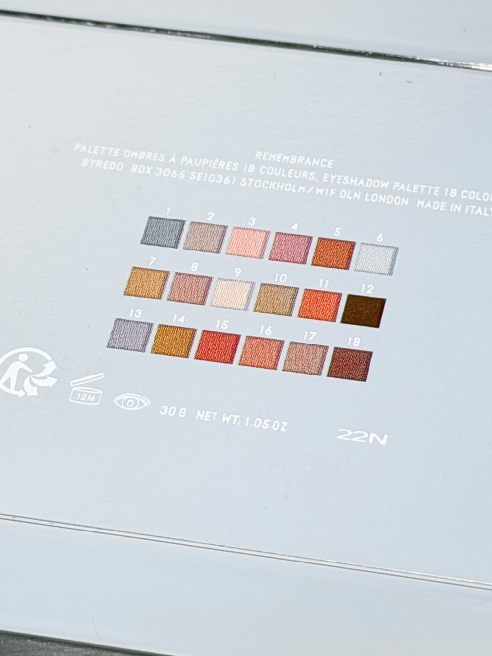 Byredo Remembrance Eyeshadow Palette | 18 Shades | Limited Edition - Picture 10 of 13